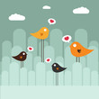 abstract design with birds
