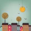 Photo en ligne au meilleur prix cartoon town - scrap elements