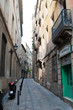 Narrow small street of Barcelona Narrow small street of Barcelona