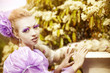 Beautiful young woman in medieval dress Beautiful young woman in medieval dress