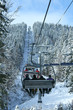 A cable car to the ski resort of