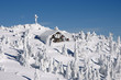 Berghütte im Winter