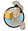 lieferung paket cartoon