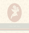 Background with angel in vintage style Background with angel in vintage style