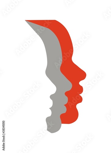 Vector: Human faces Human faces