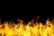 fire flames border in banner form