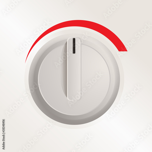 Vector: Plastic knob of a cooker Plastic knob of a cooker