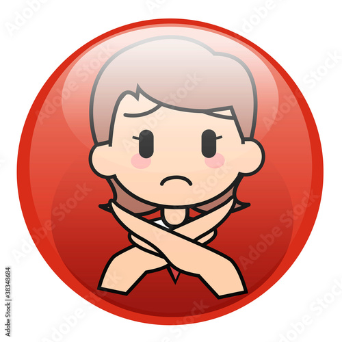 Illustration: Button-Woman-Mistake Button-Woman-Mistake