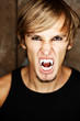 Portrait of a blond vampire
