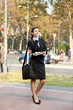 businesswoman drinking cafe