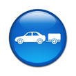 Boton brillante coche con remolque