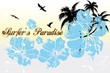 Surfers's Paradise - Retro vintage poster