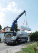 Truck Delivering Wood Package