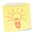 ideas or innovations concept with a bulb symbol