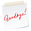 goodbye note