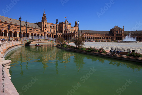 Photo: Seville, plaza de espana (spain square) Seville, plaza de espana (spain square)