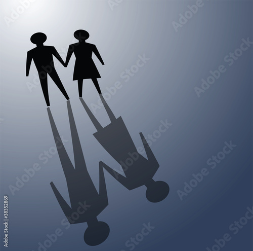 Vector: relationship problems relationship problems