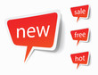 Vector: labels or stickers for new concepts, vector labels or stickers for new concepts, vector