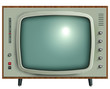 retro tv isolated.