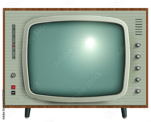 Vector: retro tv isolated. retro tv isolated.