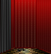 red room and black mask red room and black mask