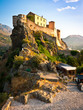 Picturesque scenery of fortress in Corte, Corsica