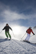 Skifahrer auf den Pisten