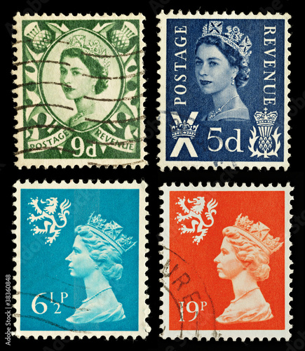 Photo: Scotland Postage Stamps Scotland Postage Stamps