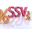 SSV Sommerschlussverkauf 3D Schriftzug orange SSV Sommerschlussverkauf 3D Schriftzug orange