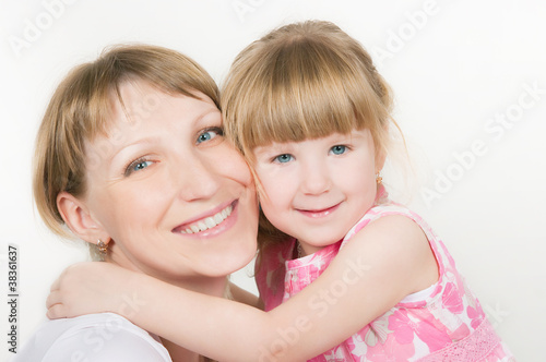 Photo: Happy mum with the babe Happy mum with the babe