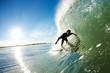 Photo: Surfer On Blue Ocean Wave Surfer On Blue Ocean Wave