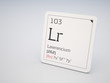 Lawrencium - element of the periodic table