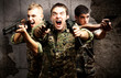 tree soldiers aiming
