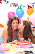 mother and daughter at a birthdayparty