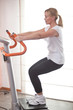 Woman working out at the gym