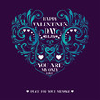 Vektor: Happy Valentine's Day Card Happy Valentine's Day Card