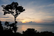 beautiful sunset at the ocean