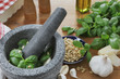 Making Pesto!