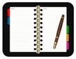 Illustration: Organizer Notebook Notepad and Pen Organizer Notebook Notepad and Pen