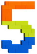 Plastic block number five