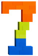 Plastic block number seven