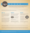 Retro vintage web page template