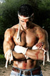 Foto: fighter man relaxing fighter man relaxing