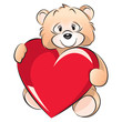 Teddy Bear - Valentine's day card Teddy Bear - Valentine's day card
