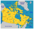Vektor: Canada - Régions Canada - Régions
