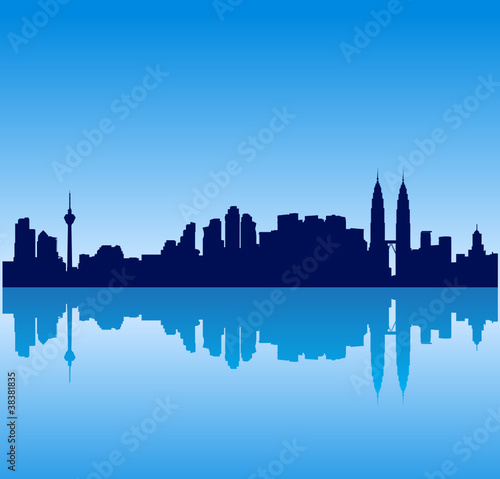 Detailed vector Kuala Lumpur