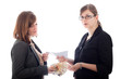 Corrupted business women bribe