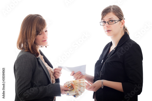 Photo: Corrupted business women bribe Corrupted business women bribe