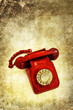 classic red phone print