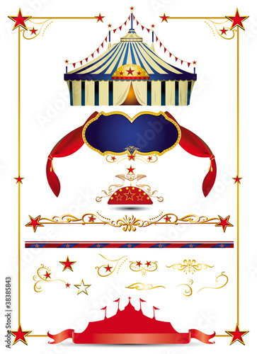 Vector: circus set circus set